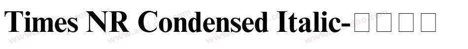 Times NR Condensed Italic字体转换